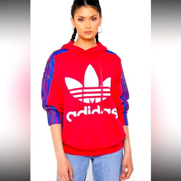 🆕 Women's Adidas Hoodie Floral. Unisex. Small - Picture 1 of 16